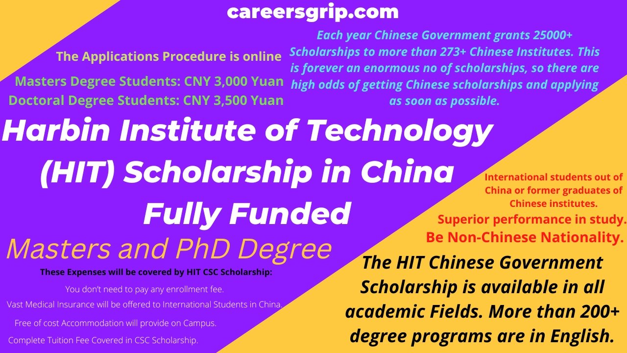 Harbin Institute of Technology (HIT) Scholarship in China