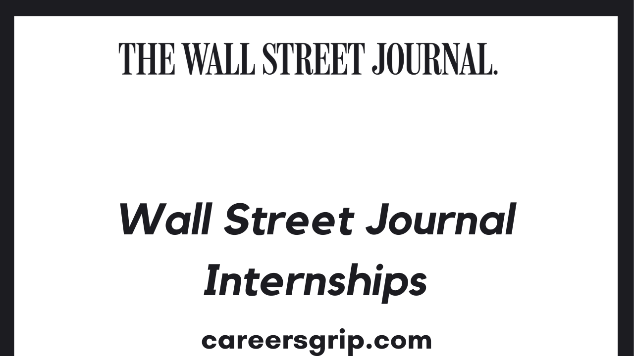 Wall Street Journal Internship