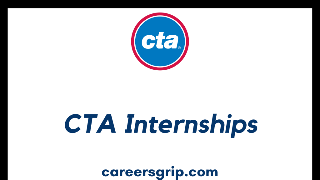 CTA Internship 2024 Chicago Transit Authority Careers Grip