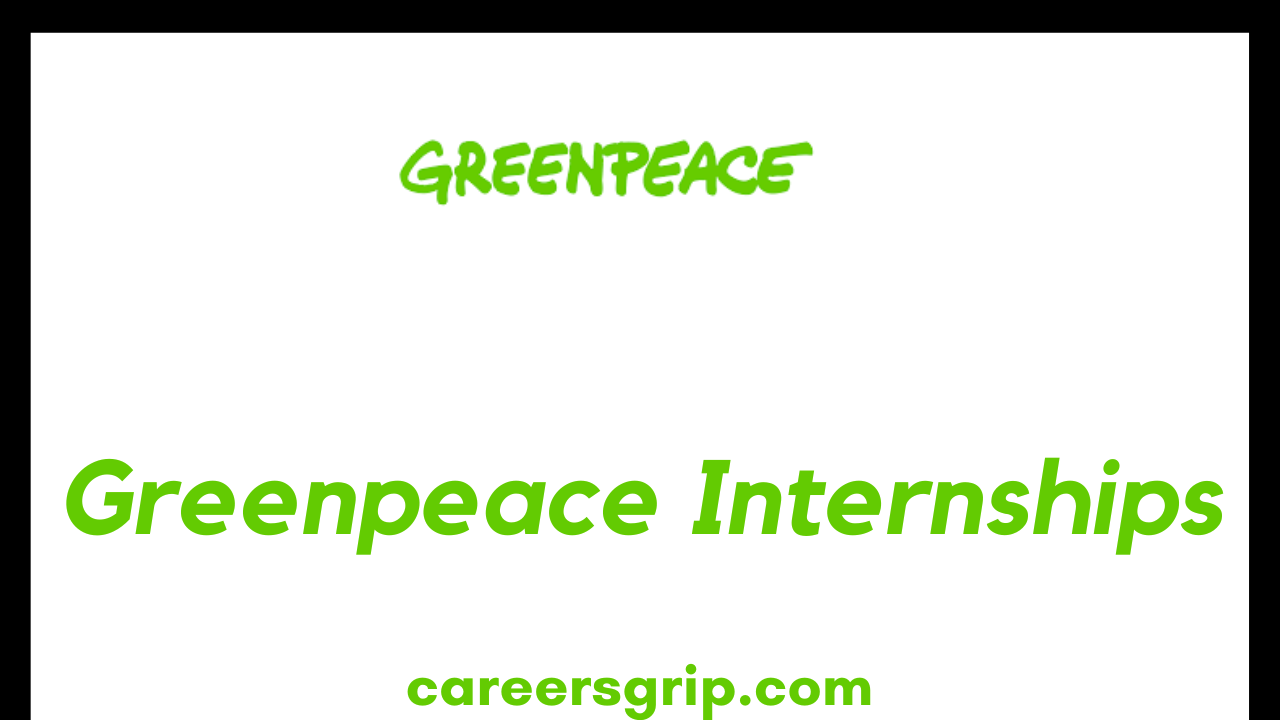 Greenpeace Internships